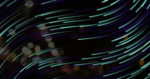 Futuristic Light Trails and Digital Numbers in Urban Nightscape - Download Free Stock Images Pikwizard.com