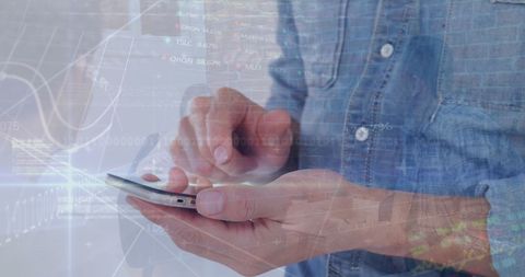 Financial Data Processing with Smartphone Transaction - Download Free Stock Images Pikwizard.com