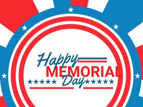 Patriotic Memorial Day Celebration Card with Stars and Stripes - Download Free Stock Templates Pikwizard.com
