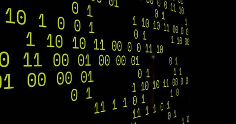 binary code data stream in futuristic digital background - Download Free Stock Images Pikwizard.com