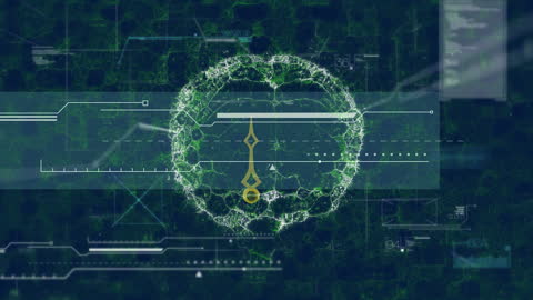 Digital Interface with Abstract Brain Animation