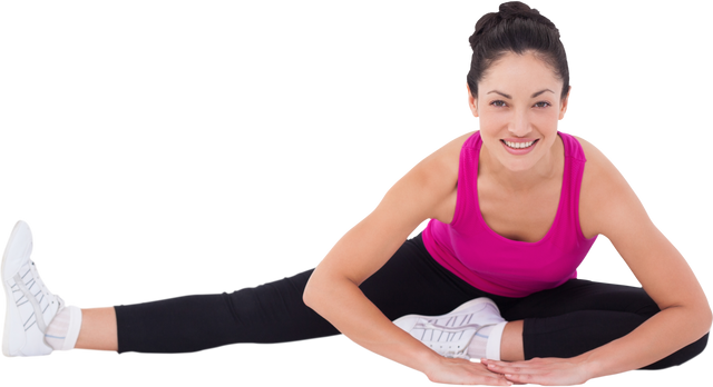 Woman Stretching Leg in Fitness Exercise on Transparent Background - Download Free Stock Videos Pikwizard.com