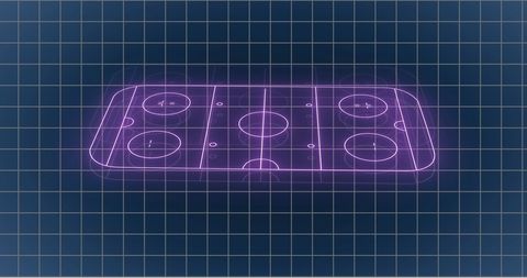 Digital Holographic Sports Court on Grid Background - Download Free Stock Images Pikwizard.com