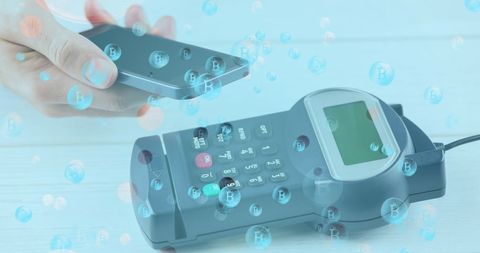 concept of cryptocurrency and contactless payment technology - Download Free Stock Images Pikwizard.com