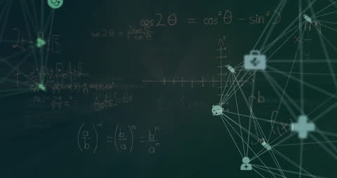 Digital Network Visualization with Mathematical Elements