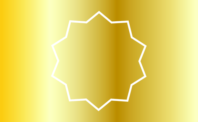 Transparent Golden Star Geometric Vector on Gradient Background - Download Free Stock Videos Pikwizard.com