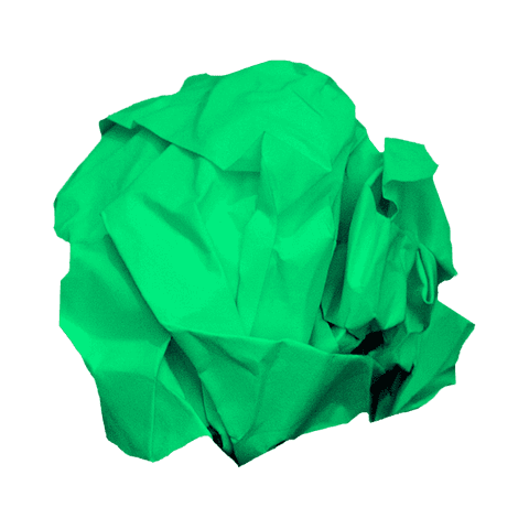 Transparent abstract green shape for design projects