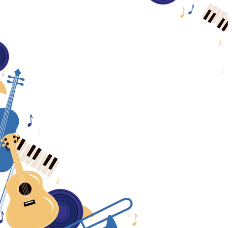 Vintage Musical Instruments Frame with Transparent Background - Download Free Stock Videos Pikwizard.com