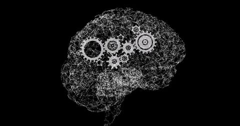 Rotating Brain with Gears Symbolizing Innovation and Thinking - Download Free Stock Images Pikwizard.com