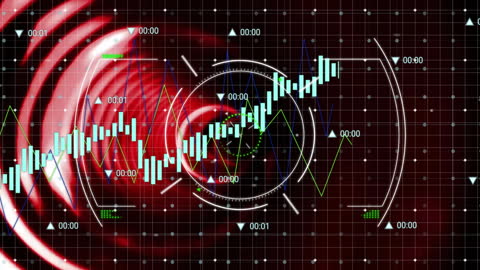 Futuristic Digital Data Processing on Abstract Grid Background