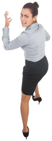 angry hispanic businesswoman standing transparent background - Download Free Stock Videos Pikwizard.com