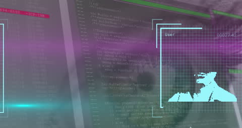 Digital Data Processing and Surveillance Technology Concept