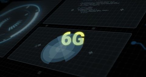 6G Technology on Digital Interface with Data Analysis Background - Download Free Stock Images Pikwizard.com