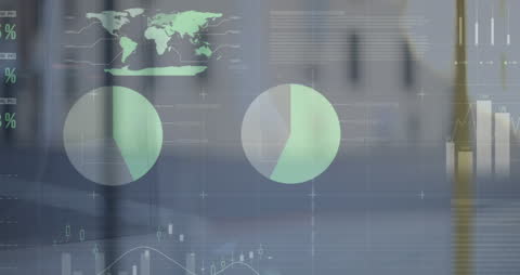 Global Financial Data Analysis in Modern Office Interface