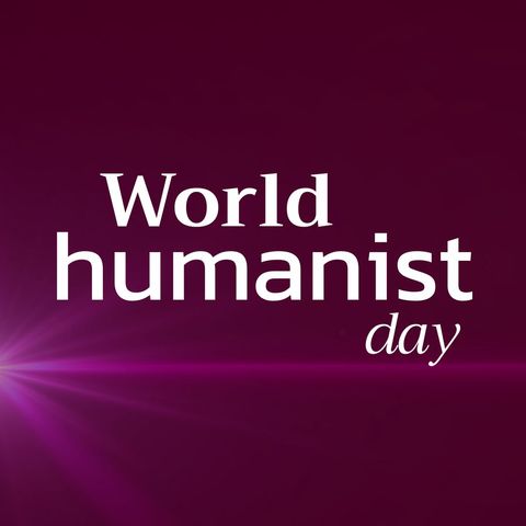 World Humanist Day Celebration Graphic With Violet Background - Download Free Stock Templates Pikwizard.com