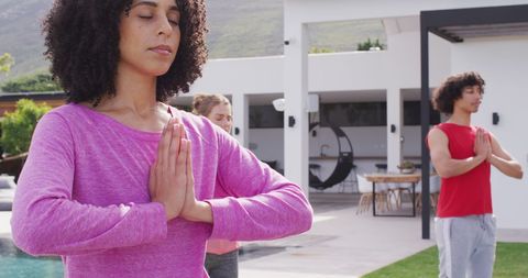 Diverse Group Practicing Yoga and Meditation Outdoors - Download Free Stock Images Pikwizard.com