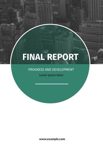 Professional Final Report Template with Urban Cityscape Background - Download Free Stock Templates Pikwizard.com