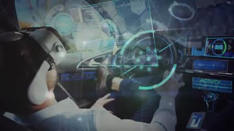 Futuristic AR Interaction in Advanced Car Interior