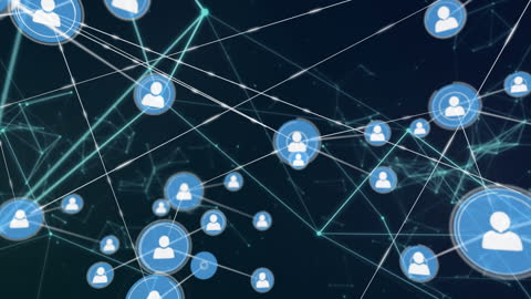 Digital Network Communication Technology Concept