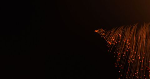 Hypnotic Orange Light Trails on Black Background - Download Free Stock Images Pikwizard.com