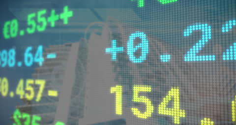 Digital Data Display with City Overlay