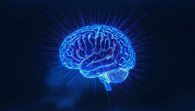 Futuristic holographic digital brain with neural networks