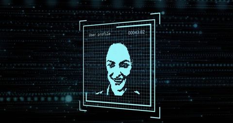 Digital Face Recognition Technology Interface Background - Download Free Stock Images Pikwizard.com