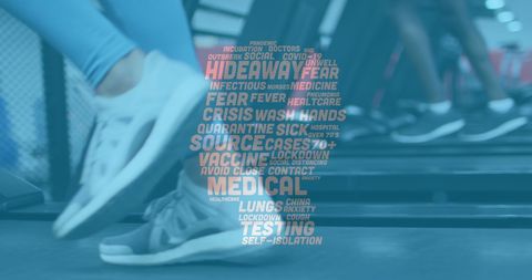 Coronavirus Pandemic Words Blurring with Fitness Activity - Download Free Stock Images Pikwizard.com