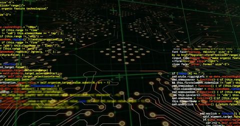 Colorful Data Processing on Circuit Board Background - Download Free Stock Images Pikwizard.com
