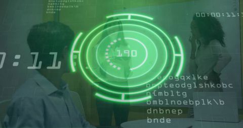 Futuristic Holographic Technology Meeting in Modern Boardroom