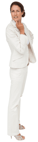 confused caucasian businesswoman on transparent background - Download Free Stock Videos Pikwizard.com