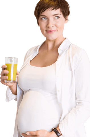 transparent pregnant woman in white holding orange juice - Download Free Stock Videos Pikwizard.com