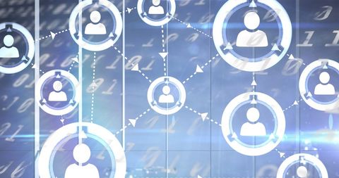 Digital network connects people with data integration