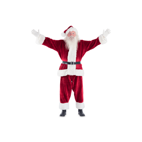 Cheerful Santa Claus Posed on Transparent Background - Download Free Stock Videos Pikwizard.com