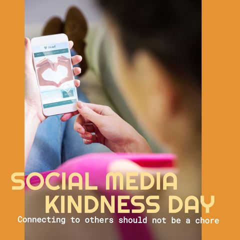 Celebrating Social Media Kindness Day with Positive Online Interactions - Download Free Stock Templates Pikwizard.com