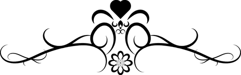 Elegant black white pattern with transparent background