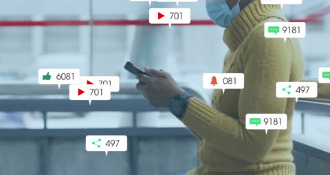 Person Engaging with Social Media on Mobile Device