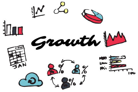 Transparent Vector Illustration of Growth Symbols and Text Overlay - Download Free Stock Videos Pikwizard.com