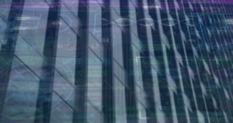 Abstract Digital Finance Overlay with Cityscape Background - Download Free Stock Images Pikwizard.com