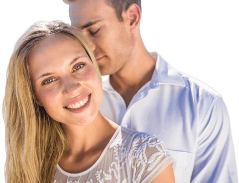Smiling Couple on Transparent Background Depicting Happy Relationship