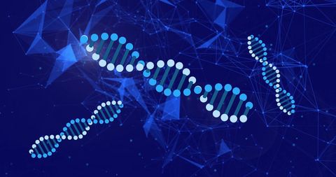 Abstract DNA Strands and Network Connections in Scientific Visualization - Download Free Stock Images Pikwizard.com