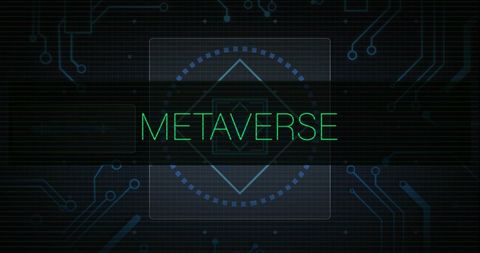 Metaverse Digital Interface with Circuit Board Elements - Download Free Stock Images Pikwizard.com