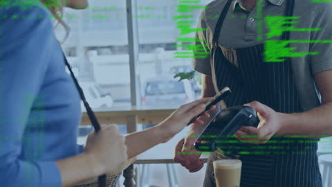 Contactless Payment Technology in Modern Cafe Setting