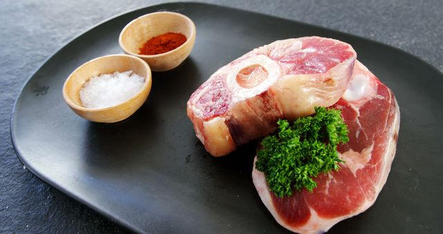 Raw Beef Shank with Seasonings Ready for Cooking - Download Free Stock Images Pikwizard.com