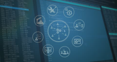 Digital Data Animation Over Computer Servers