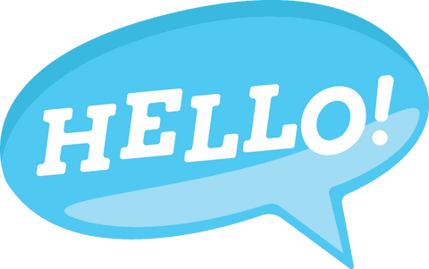 Greeting Speech Bubble with Hello Text on Transparent Background - Download Free Stock Videos Pikwizard.com