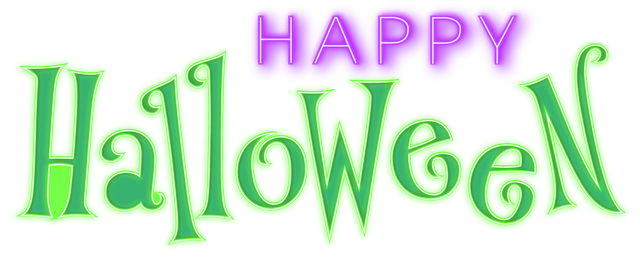 Neon Happy Halloween Text Banner with Transparent Background - Download Free Stock Videos Pikwizard.com