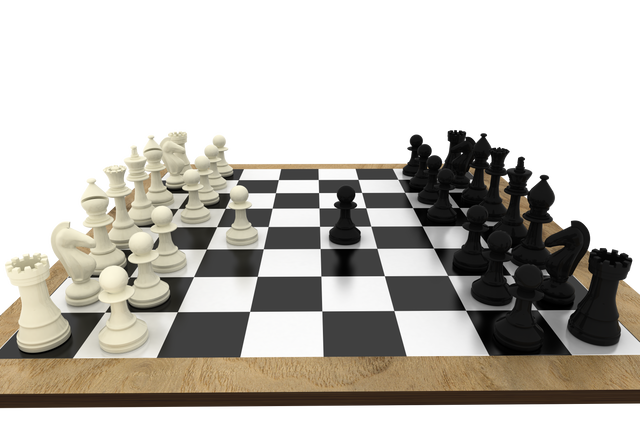 Transparent Chess Board Setup for Strategy and Games Visualization - Download Free Stock Videos Pikwizard.com