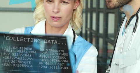 Doctors Analyzing Digital Data for Global Health Insights