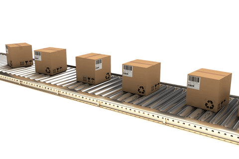 Transparent Supply Chain Concepts with Cardboard Boxes on Conveyor - Download Free Stock Videos Pikwizard.com